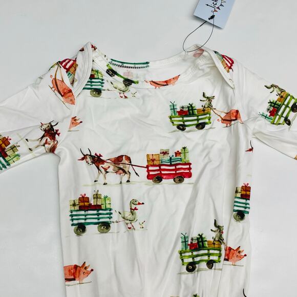 NWT Tickety-Boo 0/3M Christmas Cart Tunic Dress - Picture 3 of 5